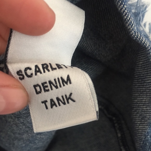 Tularosa Scarlett Denim Tank Sz S - Picture 7 of 8